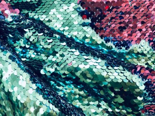 pink and green sequins fabric - fashion stock pictures, royalty-free photos & images