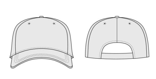 plain baseball cap - fashion stock illustrations