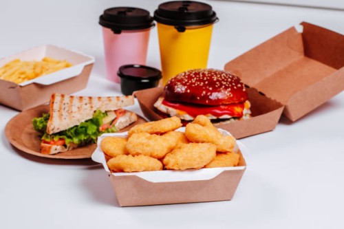 popular fast food delivery - junk food stock pictures, royalty-free photos & images