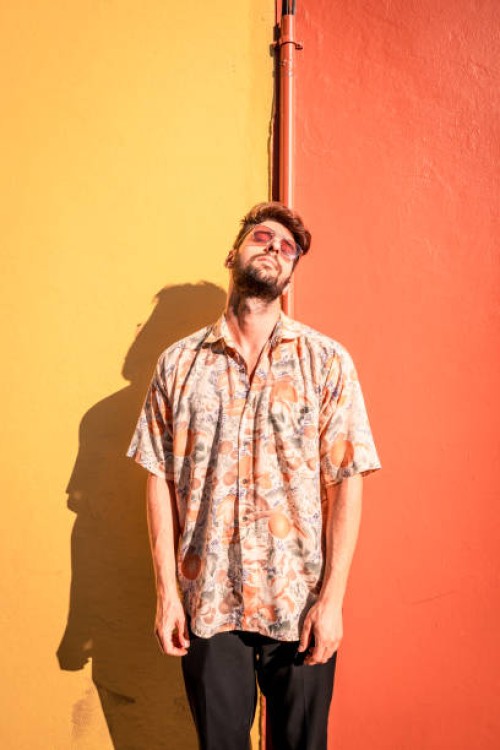 portrait of a cool man with eyes closed - fashion stock pictures, royalty-free photos & images