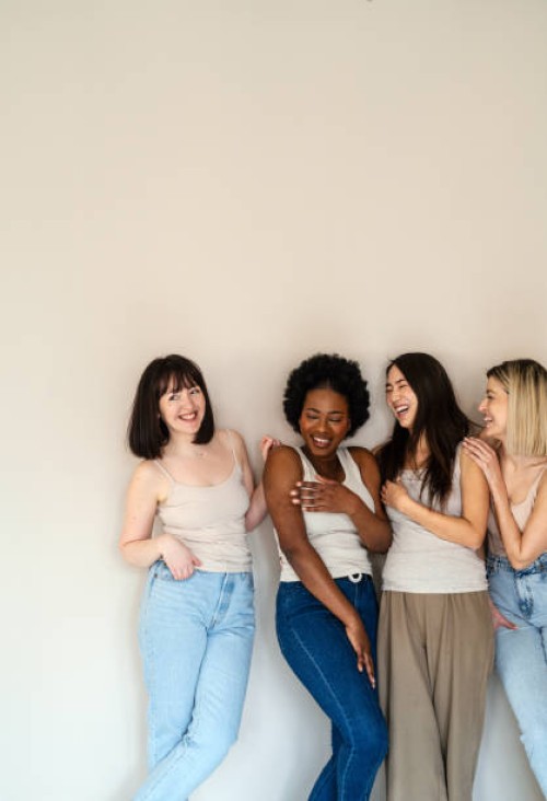 portrait of a diverse group of young women - fashion stock pictures, royalty-free photos & images