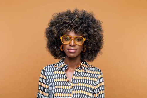 portrait of beautiful woman peeking at copy space - fashion stock pictures, royalty-free photos & images
