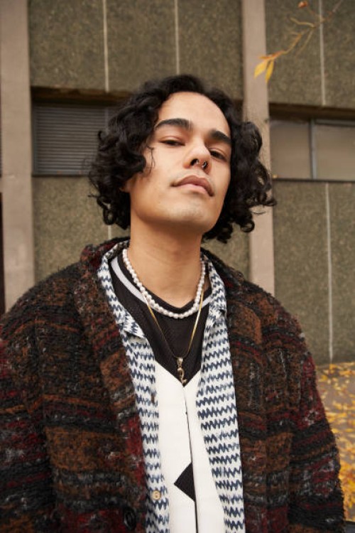 portrait of confident fashionable man - fashion stock pictures, royalty-free photos & images