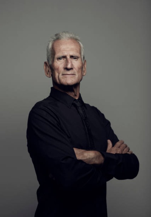 portrait of cool mature man looking in camera - fashion stock pictures, royalty-free photos & images