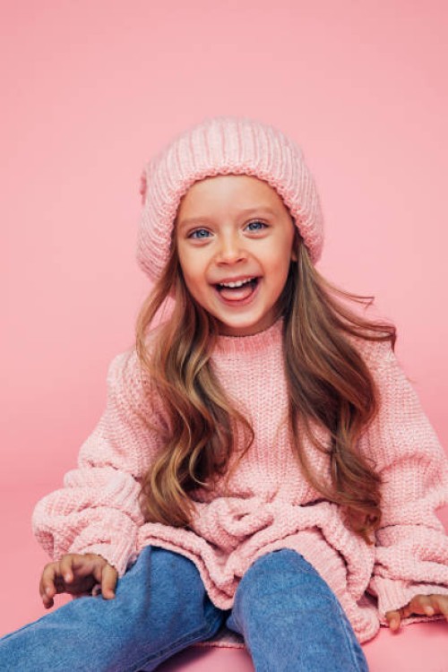 portrait of cute girl at the studio - fashion stock pictures, royalty-free photos & images