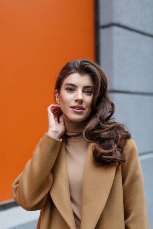 portrait of gorgeous young lady with beautiful long hair. - fashion stock pictures, royalty-free photos & images