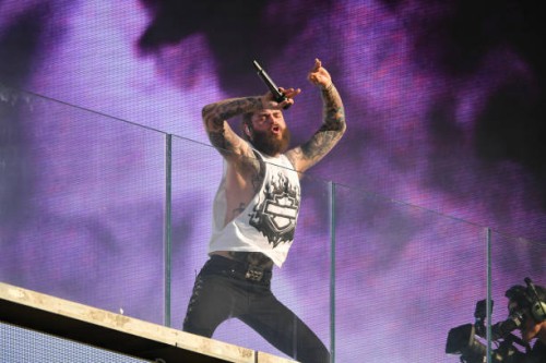 Post Malone is seen on July 18, 2023 in New York City.