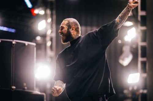 Post Malone performs at the Sahara Tent at 2022 Coachella Valley Music and Arts Festival weekend 1 - day 2 on April 16, 2022 in Indio, California.