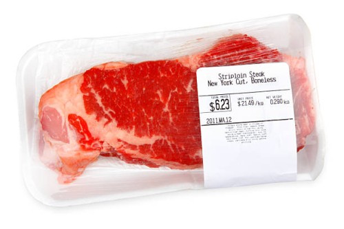 pre packaged new york cut boneless steak - food stock pictures, royalty-free photos & images