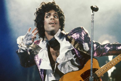 Prince performs in concert circa 1985 in Los Angeles, California.