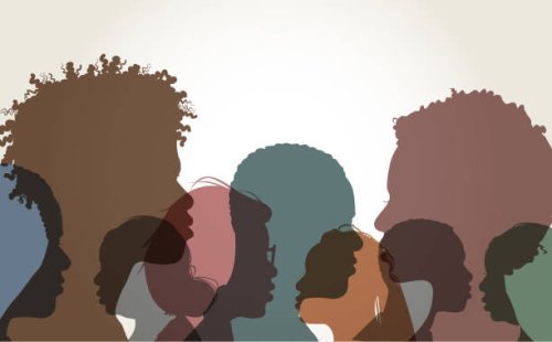 profile silhouettes of african americans - hairstyle stock illustrations