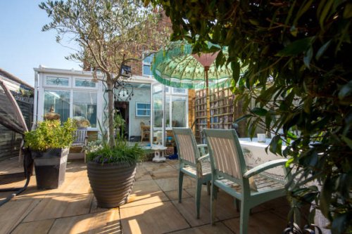property gsrden exteriors - garden decoration stock pictures, royalty-free photos & images