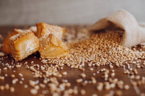 puff pastry with sesame - junk food stock pictures, royalty-free photos & images