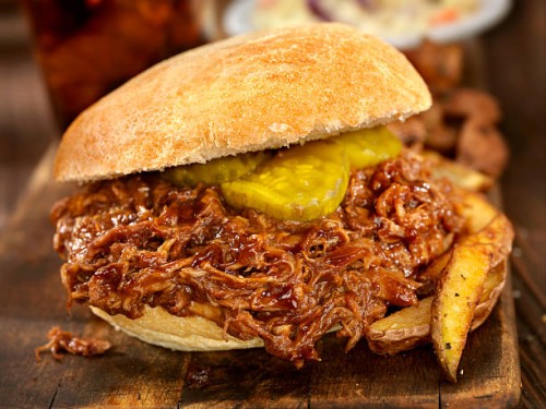 pulled pork sandwich - junk food stock pictures, royalty-free photos & images
