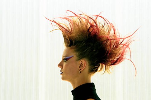punky girl - hairstyle stock pictures, royalty-free photos & images