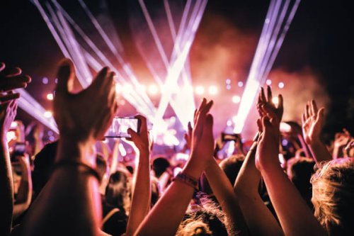 rave party. - concert stock pictures, royalty-free photos & images