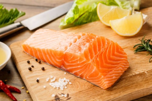 raw salmon steak - food stock pictures, royalty-free photos & images