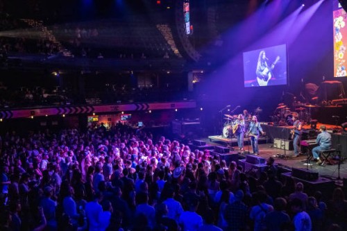 Rebecca Lovell, Megan Lovell of Larkin Poe performs at Rolling Stone Future of Music showcase during SXSW Conference & Festivals at Austin City...