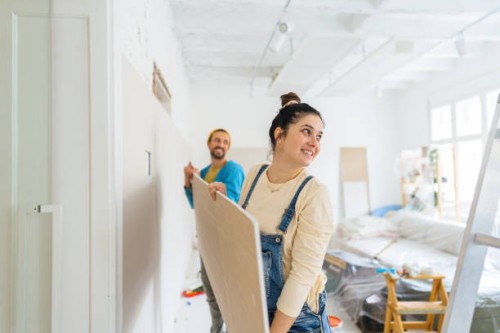 reconstructing our new home - home decoration stock pictures, royalty-free photos & images