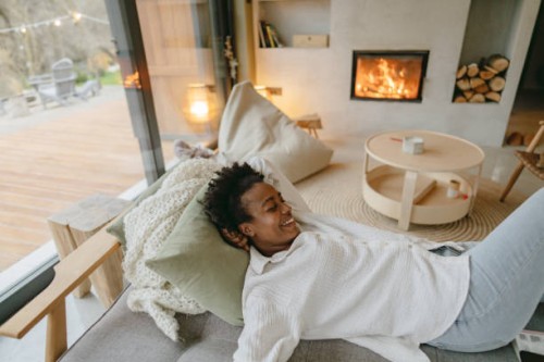 relaxing moments in my living room - home decoration stock pictures, royalty-free photos & images