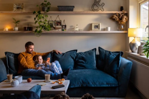 relaxing with my daughter - home decoration stock pictures, royalty-free photos & images