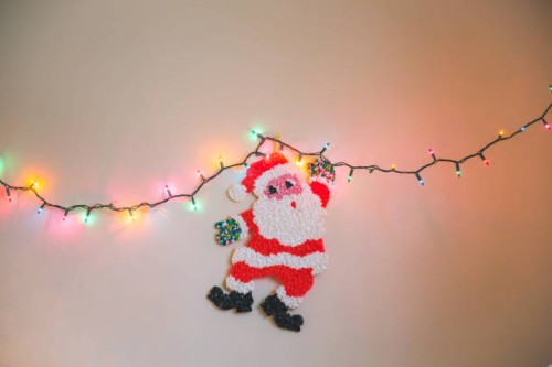 retro christmas decorations retro santa claus - home decoration stock pictures, royalty-free photos & images