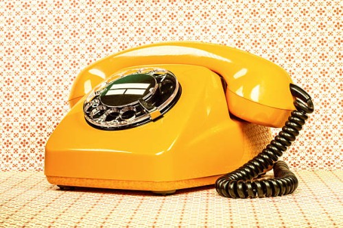 retro orange telephone - home decoration stock pictures, royalty-free photos & images