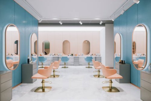 retro styled beauty salon - hairstyle stock pictures, royalty-free photos & images