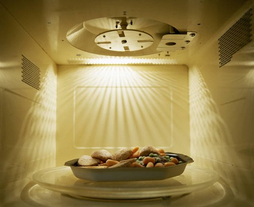 roast dinner inside microwave, close-up - food stock pictures, royalty-free photos & images