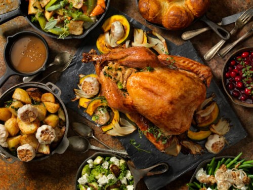 roast turkey dinner - food stock pictures, royalty-free photos & images