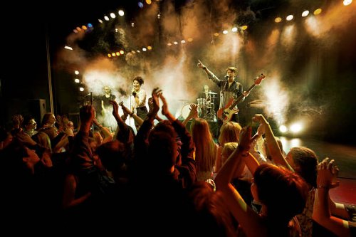 rock concert - concert stock pictures, royalty-free photos & images
