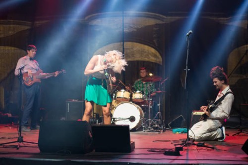 rock group playing on the concert - concert stock pictures, royalty-free photos & images