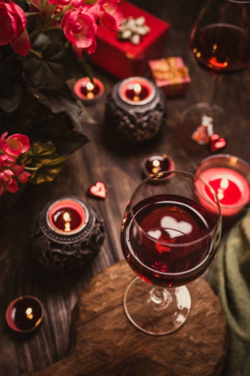 romantic still life with red wine in glass. - home decoration stock pictures, royalty-free photos & images