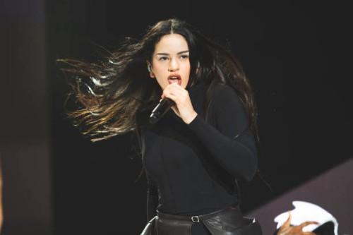 Rosalía performs in concert during Primavera Sound Festival on June 11, 2023 in Madrid, Spain.