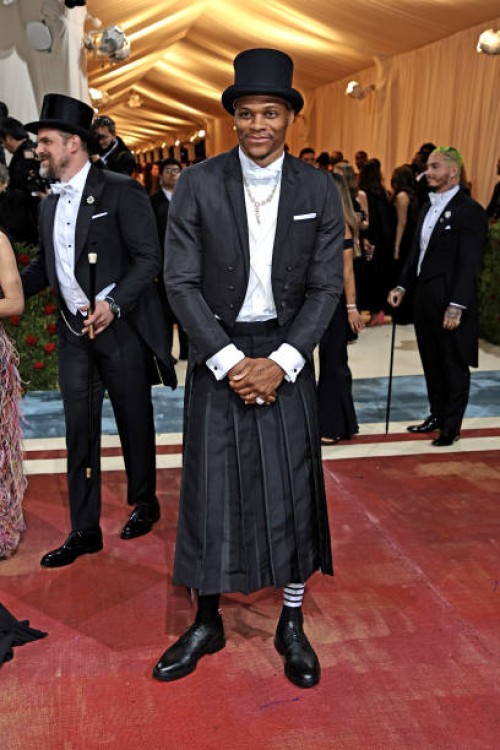 Russell Westbrook attends The 2022 Met Gala Celebrating "In America: An Anthology of Fashion" at The Metropolitan Museum of Art on May 02, 2022 in...