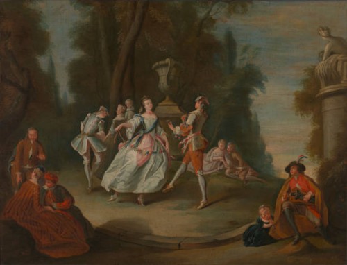 Rustic Dance, 18th-19th century. Artist Unknown.