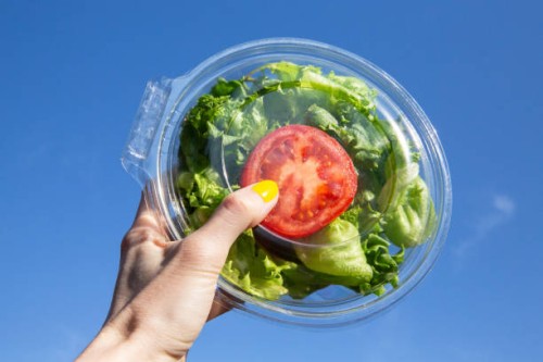 salad in plastic container, healthy food raw diet - junk food stock pictures, royalty-free photos & images