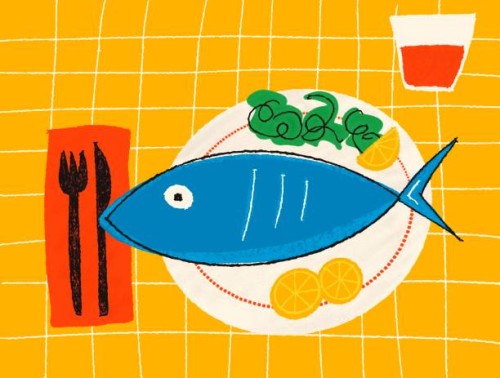 sardine on a plate ready to eat illustration - food stock pictures, royalty-free photos & images