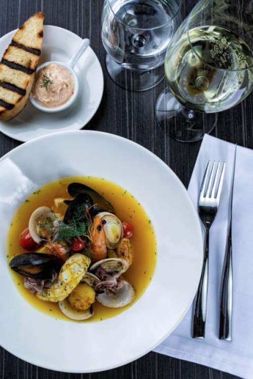 seafood stew, bouillabaisse - food stock pictures, royalty-free photos & images