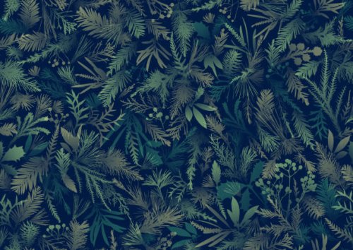 seamless camouflage winter christmas plants pattern wallpaper background - home decoration stock illustrations