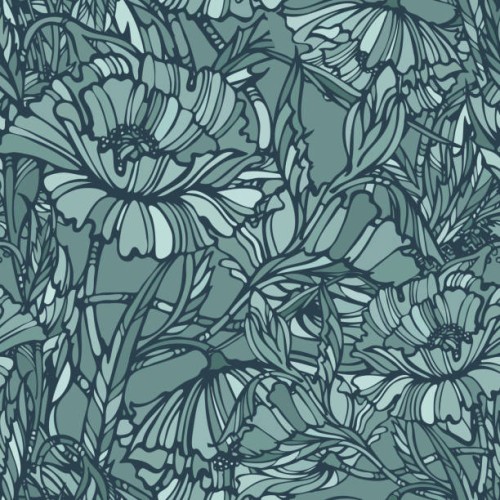 seamless flower pattern. vector illustration - garden decoration stock illustrations
