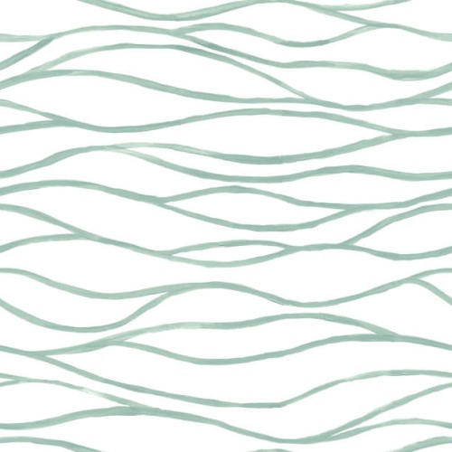 seamless narrow lines in a shade of green pastel hand painted on white paper background - abstract simple illustration of seaweed in vector - brush strokes full of imperfections and textured effects - home decoration stock il