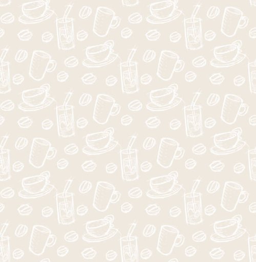 seamless pattern - coffee stock illustrations