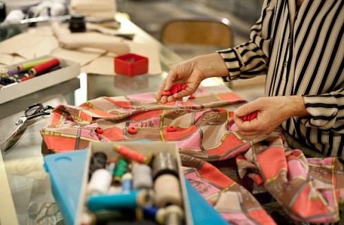 senior fashion designer working in studio - fashion stock pictures, royalty-free photos & images