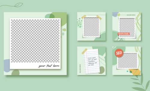 set of instagram stories and post frame templates. social media template banner fashion sale promotion. social media square post frame sale poster - fashion stock illustrations