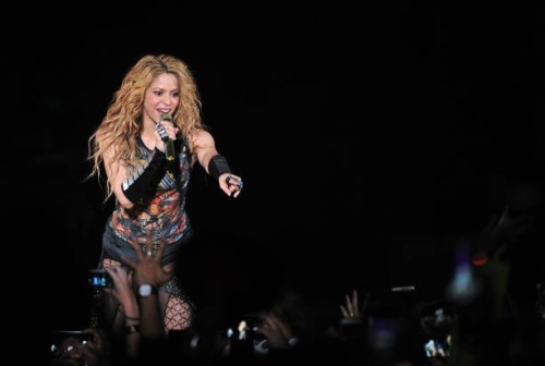 Shakira performs in concert on July 3, 2018 in Madrid, Spain.