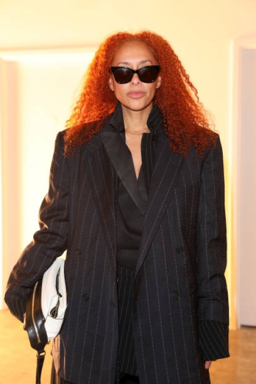 Shibon Kennedy attends the SRVC show during London Fashion Week September 2023 at The Block on September 18, 2023 in London, England.