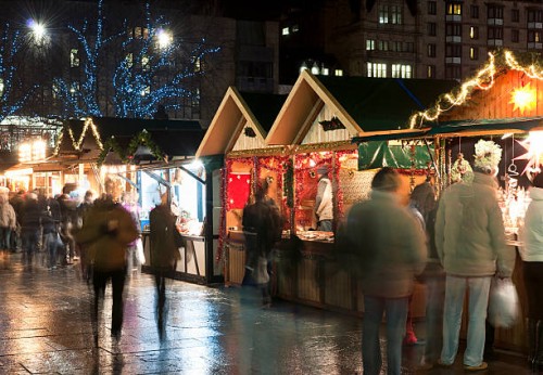 shopping at christmas markets - food stock pictures, royalty-free photos & images