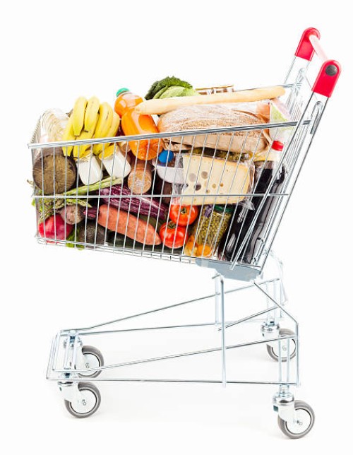 shopping cart - food stock pictures, royalty-free photos & images