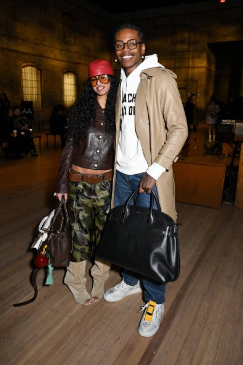 Sierra Renas, Cjay Syre at the Coach Fall RTW 2025 fashion show as part of New York Fashion Week held at the Park Avenue Armory on February 10, 2025...